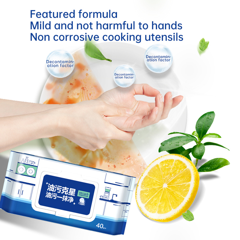 Tisu pembersih dapur APG Degreasing Factor Aroma Lemon Segar