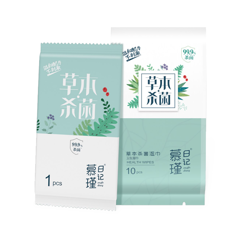 Sangat Efektif Melawan Kuman Tisu Basah Sanitasi Herbal yang Dibungkus Secara Individual